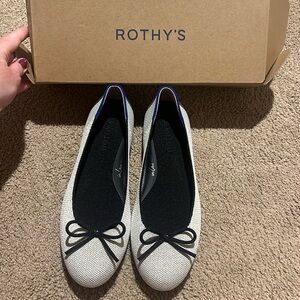 Rothy’s Diamond Metallic Ballet Flat